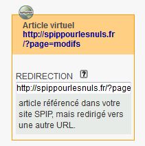 Le pavé de lien virtuel