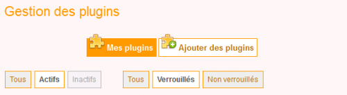 Afficher les plugins verrouillés (plugins-dist)