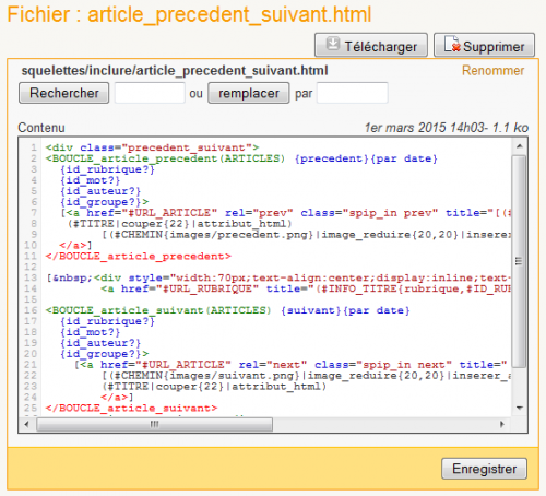 La noisette {article_precedent_suivant} revue pour SPN